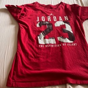 Red Jordan shirt